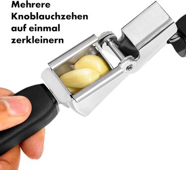 Прес для часнику OXO Good Grips, чорний, ергономічний