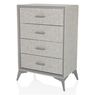 Комод SKUFFY 64x35x90см 4 шухляди сірий hjh LIVING