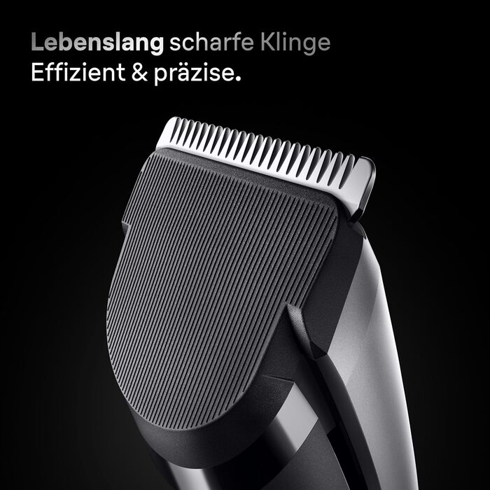 Машинка для стрижки Braun Series 7 HC7590: професійна, акумуляторна, 17 насадок, миюча, сіра