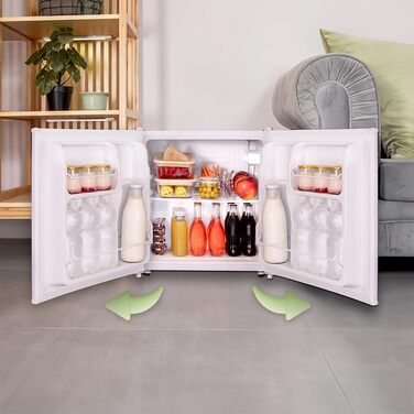 Міні-холодильник Cecotec GrandCooler 20000 L 46л, білий, тиха робота, енергозберігаючий, реверсивні дверцята, 48,7×48 см