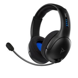 Ігрові бездротові навушники PDP Gaming LVL50 з мікрофоном для PS5, PS4, PC та ноутбука — шумозаглушення, підсилення басів, накладні (Over-Ear), чорні