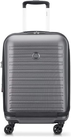 Валіза DELSEY PARIS Segur Slim Line 2.0 на 4 колесах, сіра, розмір L, для ручної поклажі