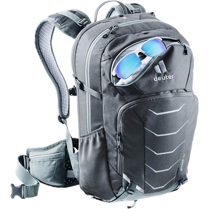 Рюкзак для велосипедистів Deuter Attack 20 з протектором, 20 л, графітовий