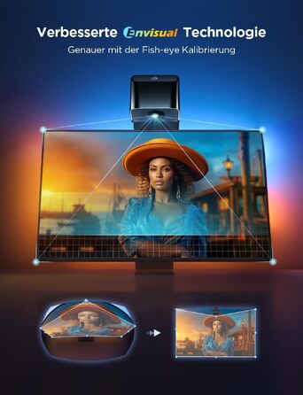 Розумна LED-підсвітка для телевізора Govee TV Backlight 3 Lite з Fish-Eye корекцією, для ТВ 55-65 дюймів (3.6м)