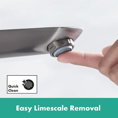Змішувач для ванної кімнати Hansgrohe Talis E з висотою виливу 110 мм, економічний (EcoSmart), чорний матовий хром