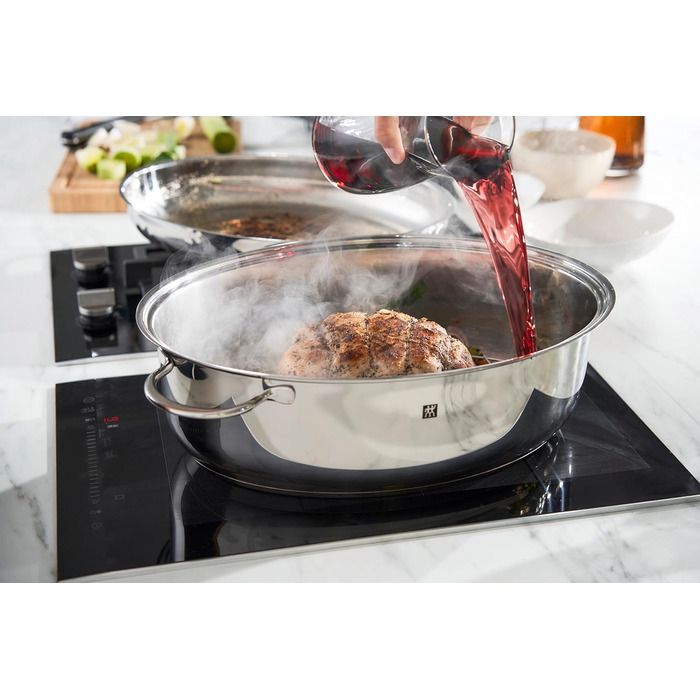 Жаровня з кришкою Zwilling Plus овальна 8,5 л 38х25 см сталь