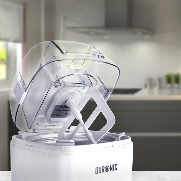 Морожениця Duronic IM540 для приготування морозива, сорбету та замороженого йогурту, 1,5 л, автоматична машина для домашнього морозива