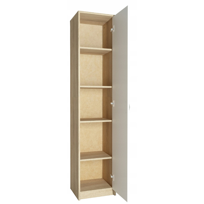 Стелаж Meble Bestseller 39 x 180 x 35 см, білий, дуб сонома