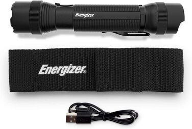 Ліхтарик Energizer LED, надяскравий, для кемпінгу та відпочинку, акумуляторний, чорний