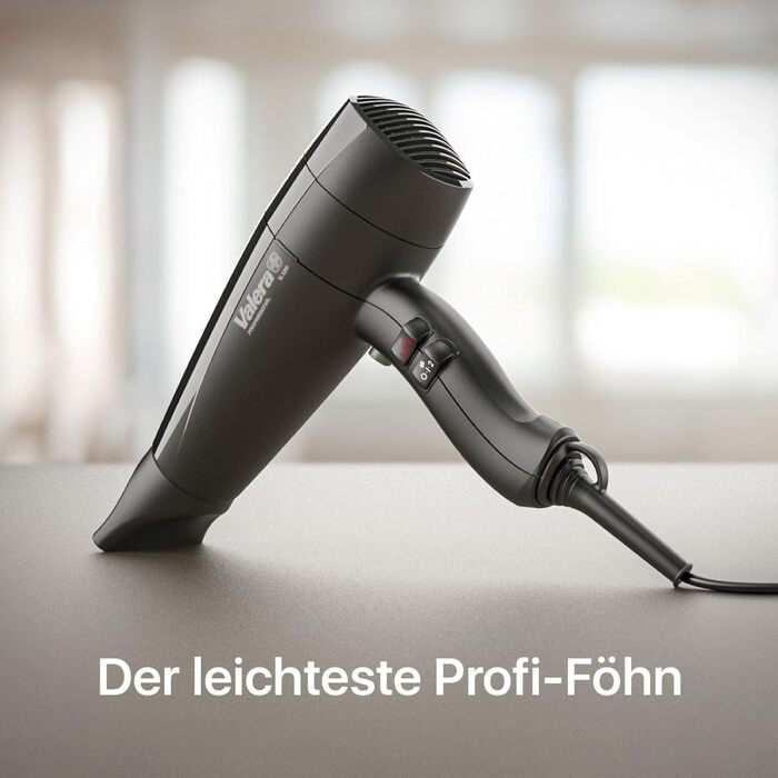 Професійний фен для волосся Valera Swiss Light 3200, 1600 Вт, 3 температурних режими, з кнопкою холодного повітря та знімним фільтром, Swiss Made