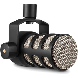 Динамічний мікрофон RØDE PodMic для подкастингу, стрімінгу та ігор, мовна якість, з XLR, чорний колір, із вбудованим кріпленням