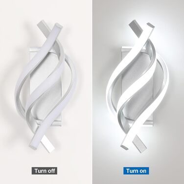 Світлодіодний настінний світильник Comely 22W 2500Лм, алюмінієвий, чорний, 6500K холодне та 4500K нейтральне світло, для спальні, вітальні, коридору, сходів, сучасний дизайн