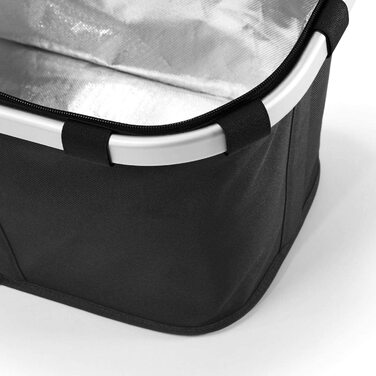 Термосумка-кошик Reisenthel Carrybag ISO чорна, ізотермічна, водостійка, з кришкою, стильний кошик для покупок