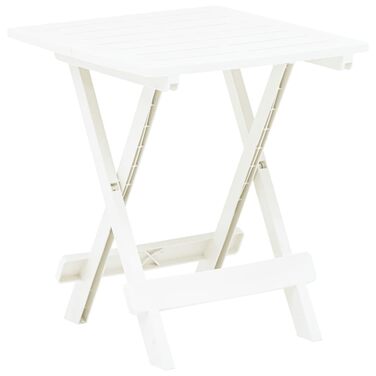 Квадратний складаний кемпінговий стіл Made in Italy, 44x50x44 см, білий
