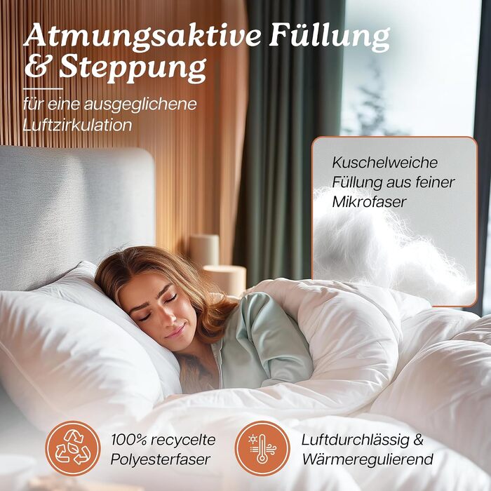 Літня ковдра Premium Duvet 135x200 см, гіпоалергенна всесезонна ковдра для сну