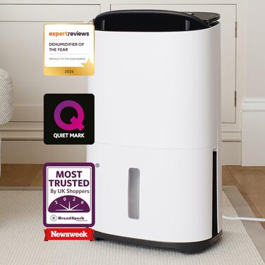Meaco MeacoDry Arete® Two 25L: Повітряний осушувач та очищувач з HEPA-фільтром H13, Wi-Fi, інтелектуальні режими, 5 років гарантії