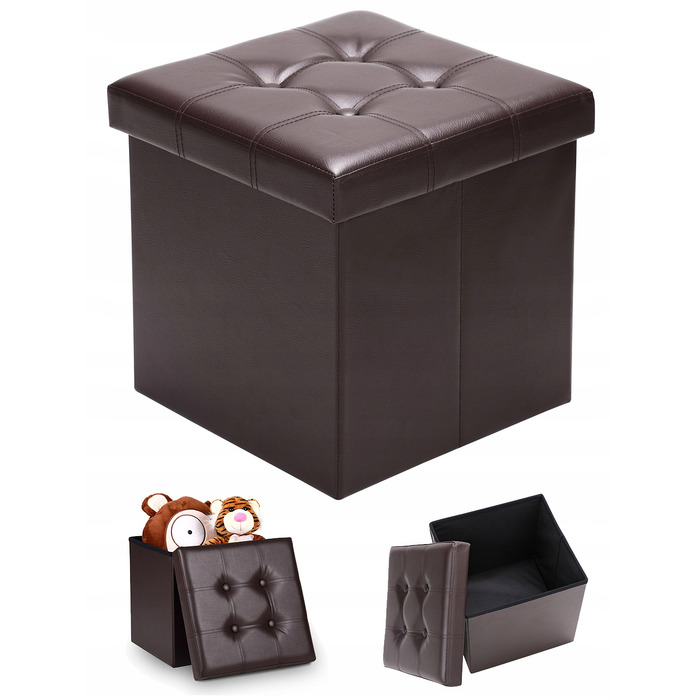 Оббивний пуф Wide Decor, коричневий