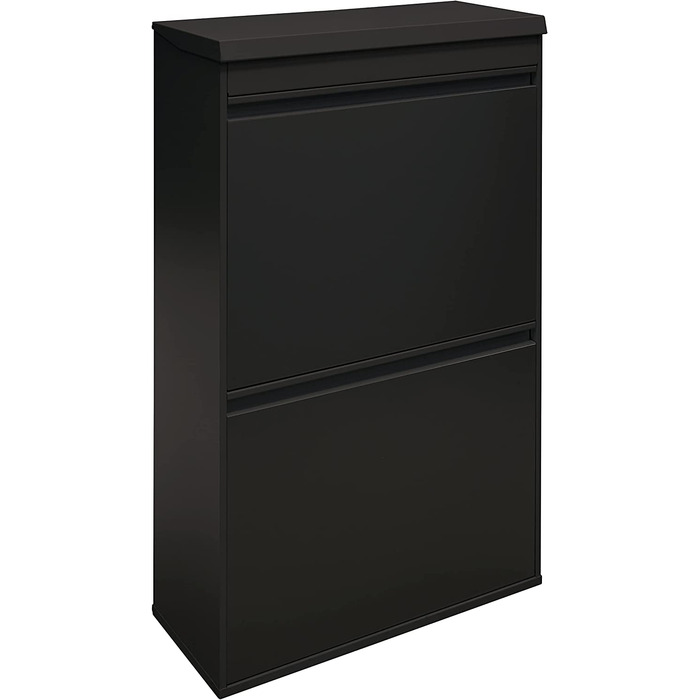 ARREGUI Top CR626-B Система сортування сміття з нержавіючої сталі з кришкою, 4-секційний кухонний смітник, знімні внутрішні відра з ручками, 4x17 л (68 л), чорний