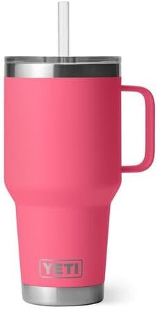Термокружка YETI Rambler з кришкою-соломинкою, Tropical Pink, 1 л (35 oz)