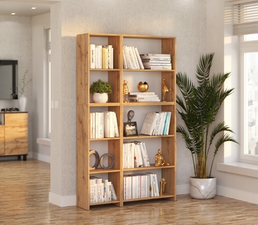 Стелаж Stiv-Meble 110 x 189,4 x 30,4 см, колір: дуб вотан