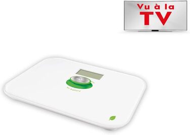 Екологічна механічна вага для людей LITTLE BALANCE 8154, без батарейок, біла, до 180 кг