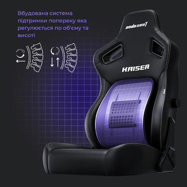 Крісло ігрове Anda Seat Kaiser 4 Grey Fabric Size L