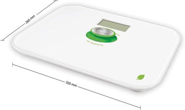 Екологічна механічна вага для людей LITTLE BALANCE 8154, без батарейок, біла, до 180 кг