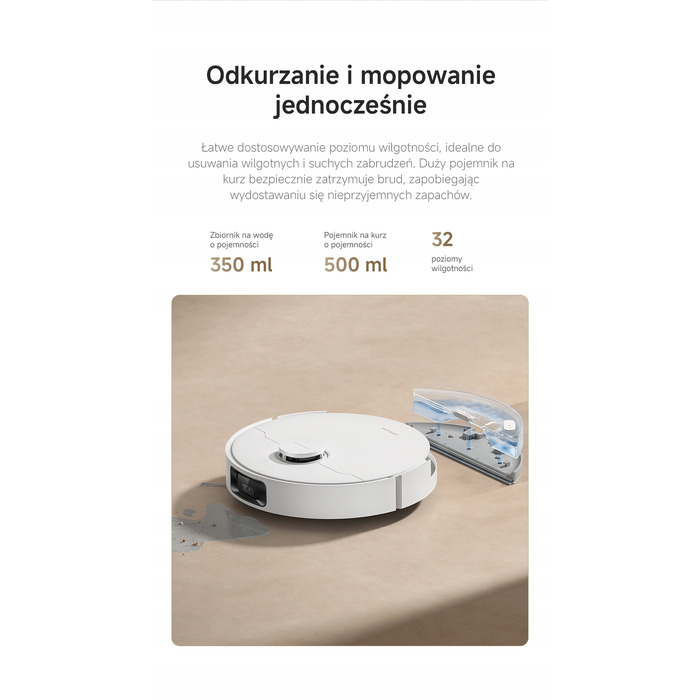 Робот-пилосос Dreame D20 Pro Plus, білий