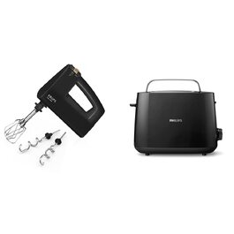 Ручний міксер Krups 3 MIX 7000 Handmixer 60 Jahre Edition, 500 Вт, з вінчиками та гаками для тіста, чорний/мідний