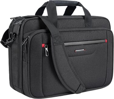 Сумка для ноутбука VANKEAN Premium Briefcase до 17.3 дюймів, чорно-червона