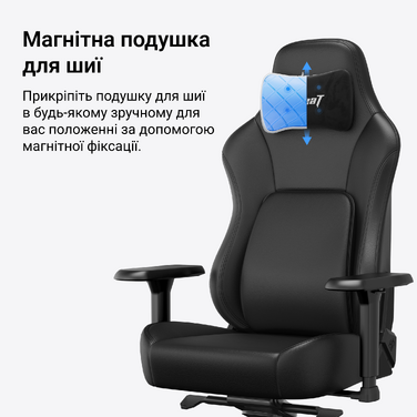 Крісло геймерське ігрове Anda Seat Phantom 4 Pro L до 100 кг Gray Fabric (AD18YSDC-72-G-F-G02)