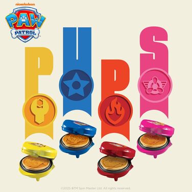 Міні-вафельниця Paw Patrol Щенячий патруль з пластиною Скай (Skye), рожева, Ø 10см — ідеальний подарунок для дітей