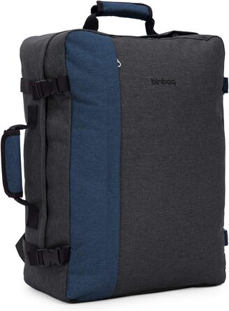 blnbag M3 – компактний надлегкий туристичний рюкзак 35 л, чорний антрацит, універсальний, з м’якими регульованими лямками або як сумка з ручкою, унісекс
