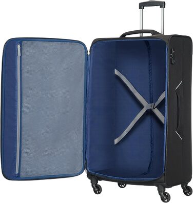 Валіза American Tourister Holiday Heat Spinner 79,5 см, 108 л, чорна, легка дорожня валіза на колесах