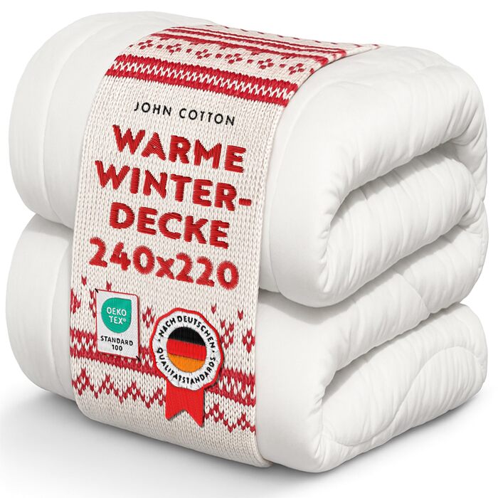 Ковдра зимова John Cotton New Way 240x220 - тепла, дихаюча, для алергіків, сертифікат Öko-Test, мікрофібра