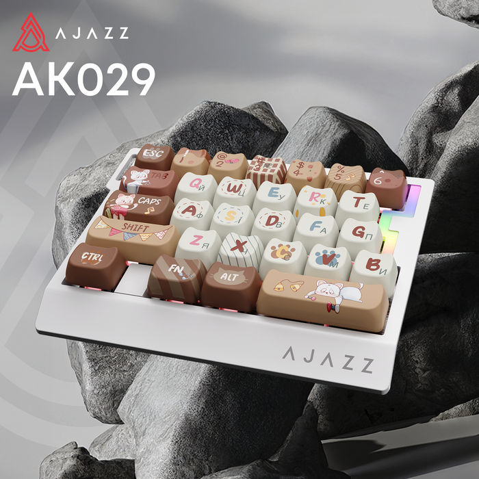 Дротова магнітна клавіатура Ajazz AK029 Meow Magnetic Switch (AK029-M-Y)