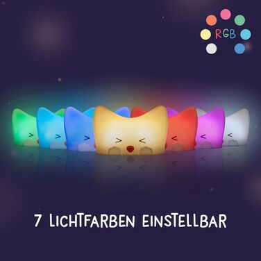 Дитячий LED нічник MegaLight (Catty) — регульований сенсорний світильник для дітей та немовлят, USB-зарядка