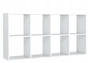 Стелаж Masztalerz, білий, 142,5 см x 72 см x 30 см