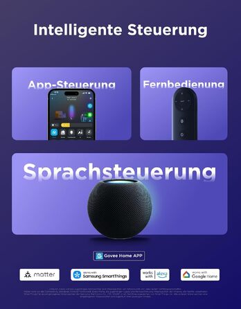 Розумна торшерна лампа Govee Stehlampe 3 з технологією LuminBlend+, RGBWWIC, яскравість 2100лм