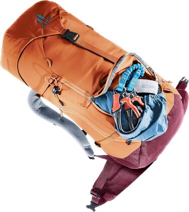 Жіночий туристичний рюкзак Deuter Trail 28 SL, 28 л, каштановий, для хайкінгу та альпінізму