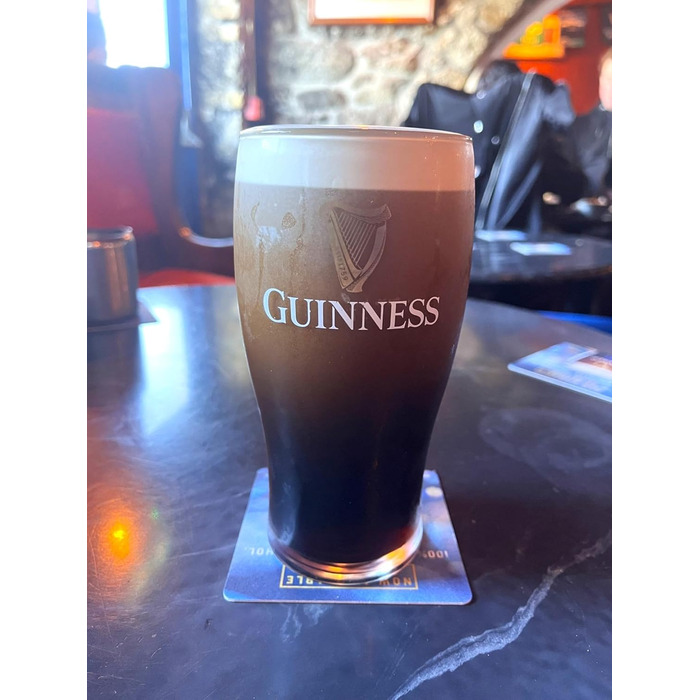 Набір пивних келихів Guinness 4 шт по 568 мл з логотипом та арфою