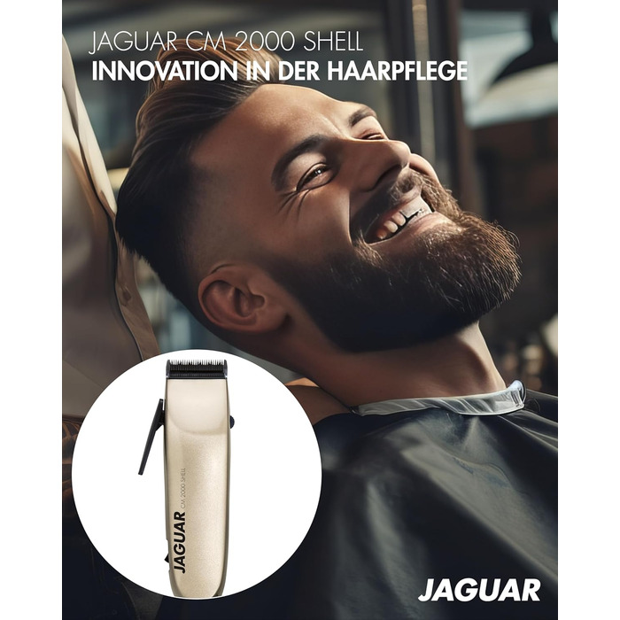 Професійна машинка для стрижки волосся JAGUAR CM 2000 Shell для мережі з насадками та швидкою заміною