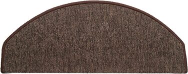 Комплект XXL килимків для сходів Beautissu ProStair, 15 шт., 65x28 см, самоклеючі, протиковзкі, коричневі килимки для сходинок, захисні накладки для стандартних сходів