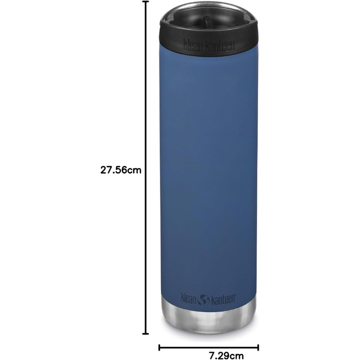 Спортивна пляшка для води KleanKanteen TKWide з широким горлом, Real Teal, 592 мл