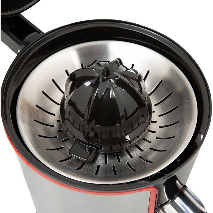 Соковижималка електрична Mellerware Juicy! 300W з системою Anti-Drop, 2 фільтри, для апельсинового соку (червона)