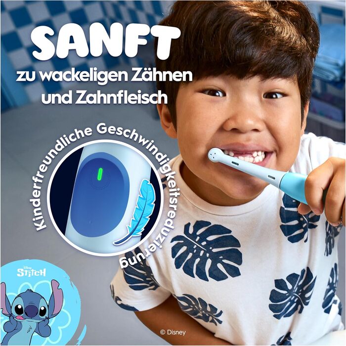 Електрична зубна щітка Oral-B iO Series 2, набір з 2 шт, чорний/зелений (Stitch Blue)