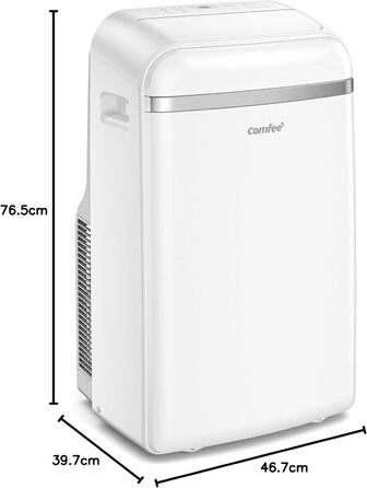 Мобільний кондиціонер Comfee PAC 12000, 3,5 кВт, 12000 BTU, охолодження, вентиляція, осушення, для приміщень до 43 м², з повітроводом