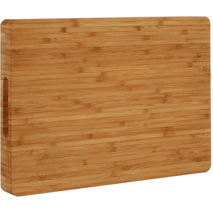 Дошка для нарізання Premier Housewares з бамбука з ручками, натуральна, прямокутна, 28x40x4 см