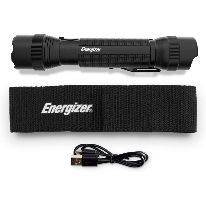 Ліхтарик Energizer LED, надяскравий, для кемпінгу та відпочинку, акумуляторний, чорний