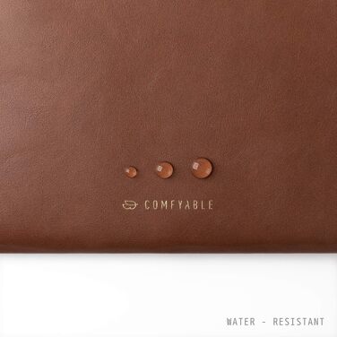 Захисний чохол-папка Comfyable Slim з PU-шкіри для MacBook Air та MacBook Pro 13/13.3/14 дюймів (M1, M2, M3, M4, M5, 2021-2026), коричневий